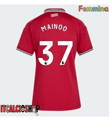 Manchester United Kobbie Mainoo #37 Prima Maglia Femmina 2026-27 Manica Corta
